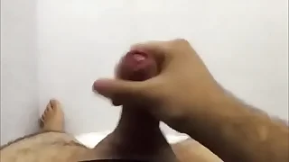 Unconcerned masturbation hotel room