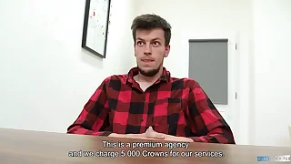 Sweet Looking Twink Sucks His Future Boss' Dick Her high horse First Day And Bends Over To Secure His Job - BigStr